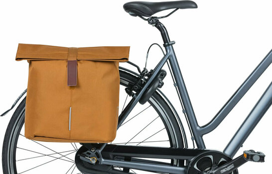 Cykeltaske Basil City Double Bicycle Bag Camel Brown 28 - 32 L - 6