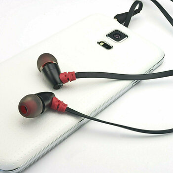 In-Ear Headphones Brainwavz S0 ZERO In-Ear Earphone Headset Black-Red - 7