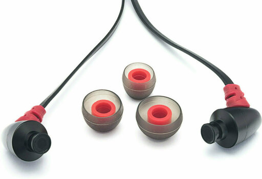 In-ear hoofdtelefoon Brainwavz S0 ZERO In-Ear Earphone Headset Black-Red - 8