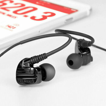 In-Ear Fejhallgató Brainwavz XFit XF-200 Sport In-Ear Earphones with Mic/Remote Black - 2