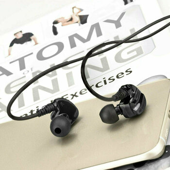 Auscultadores intra-auriculares Brainwavz XFit XF-200 Sport In-Ear Earphones with Mic/Remote Black - 5