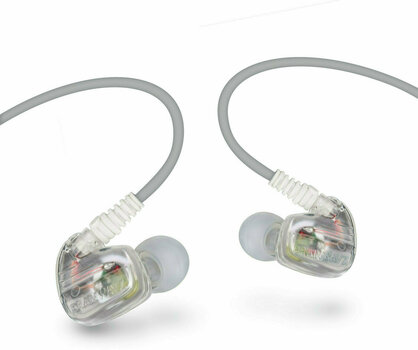 En la oreja los auriculares Brainwavz XFit XF-200 Sport In-Ear Earphones with Mic/Remote Clear - 3