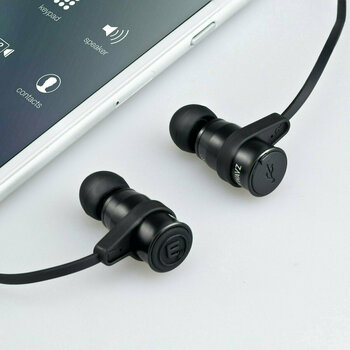 Auscultadores intra-auriculares sem fios Brainwavz BLU-200 Bluetooth 4.0 aptX In-Ear Earphones Black - 3