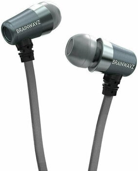 In-Ear-hovedtelefoner Brainwavz S1 Noise Isolating In-Ear Earphones with Mic/Remote Grey - 5