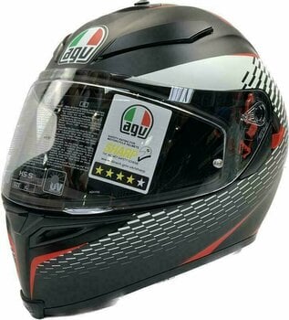 Helmet AGV K-5 S Matt Black/White/Red XL Helmet (Just unboxed) - 3