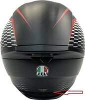 AGV K-5 S Matt Black/White/Red XL Helmet