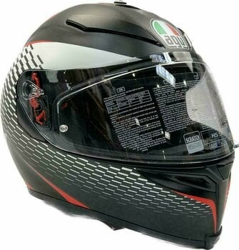 Helmet AGV K-5 S Matt Black/White/Red XL Helmet (Just unboxed) - 2