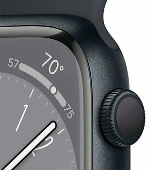 Zegarek smart Apple Watch Series 8 GPS 41mm Midnight Aluminium Case with Midnight Sport Band - 3
