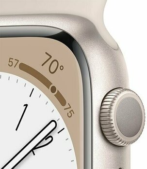 Смарт часовници Apple Watch Series 8 GPS 45mm Starlight Aluminium Case with Starlight Sport Band - 3