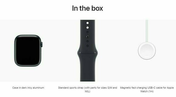 Smart Ρολόι Apple Watch Series 8 GPS 41mm Midnight Aluminium Case with Midnight Sport Band - 7