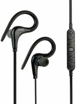 In-ear draadloze koptelefoon AWEI A890BL Ear-Hook Hands-free Bluetooth Headset with Mic Black - 5