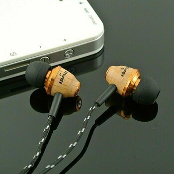 Auscultadores intra-auriculares AWEI ESQ5 Wood In-Ear Headphone Beige - 3