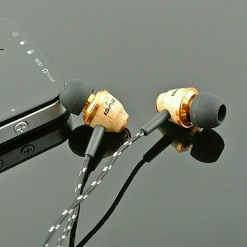 In-ear hörlurar AWEI ESQ5 Wood In-Ear Headphone Beige - 6