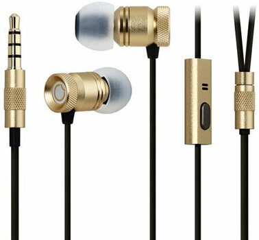 Ecouteurs intra-auriculaires GGMM EJ102 Nightingale - Premium In-Ear Earphone Headset Gold - 4
