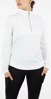 Pulover s kapuco/Pulover Sunice Womens Anna Lightweight Stretch Half-Zip Pullover Pure White S - 3