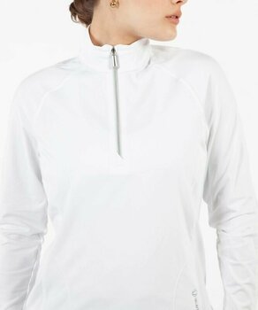 Hoodie/Sweater Sunice Womens Anna Lightweight Stretch Half-Zip Pullover Pure White S - 4