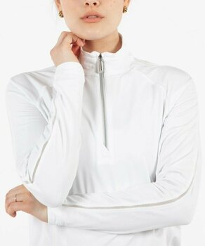 Hoodie/Sweater Sunice Womens Anna Lightweight Stretch Half-Zip Pullover Pure White S - 5