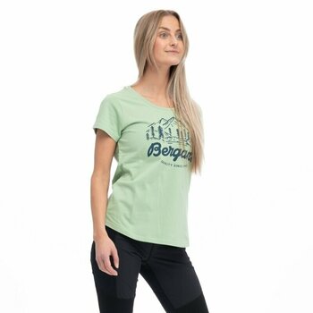 Friluftsliv T-shirt Bergans Classic V2 Tee Women Light Jade Green XL Friluftsliv T-shirt - 3
