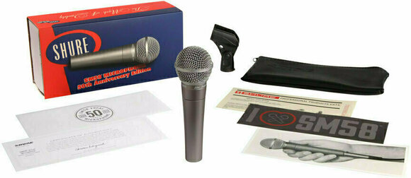 Dynamisk mikrofon til vokal Shure SM58-50A - 2
