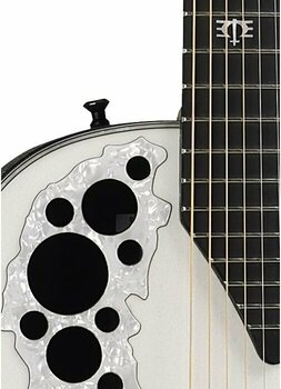 Speciel akustisk-elektrisk guitar Ovation 2078ME-6P Melissa Etheridge Signature Pearl White - 3