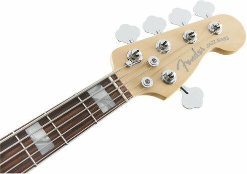 5-snarige basgitaar Fender American Elite Jazz Bass V RW Olympic White - 7