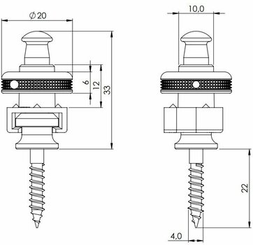 Strap-Lock Schaller 14010701 M Strap-Lock Satin Pearl - 3