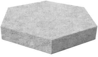 Absorpcijska pena Mega Acoustic HexaPET 7 cm Light Gray Absorpcijska pena - 1