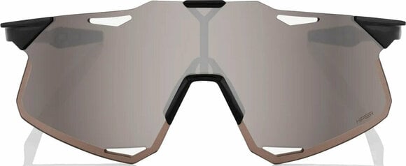 Cycling Glasses 100% Hypercraft Gloss Black/HiPER Silver Mirror Lens Cycling Glasses - 2