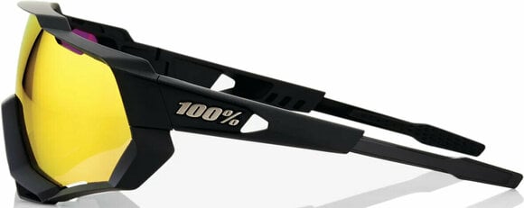 Cykelbriller 100% Speedtrap Soft Tact Black/HiPER Red Multilayer Mirror Lens Cykelbriller - 3