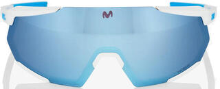 Cycling Glasses 100% Racetrap 3.0 Movistar Team White/HiPER Blue Multilayer Mirror Lens Cycling Glasses - 1