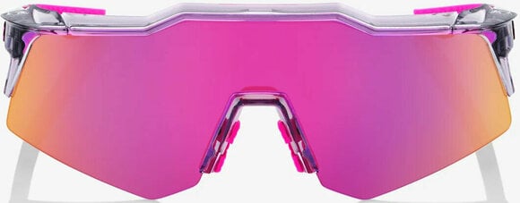 Cykelbriller 100% Speedcraft XS Polished Translucent Grey/Purple Multilayer Mirror Lens Cykelbriller - 2