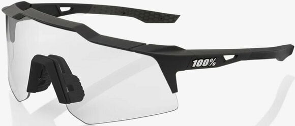 Cykelbriller 100% Speedcraft XS Soft Tact Black/Smoke Lens Cykelbriller - 4