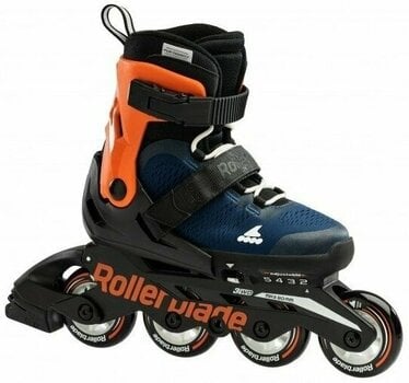 Roller Skates Rollerblade Microblade JR Midnight Blue/Warm Orange 28-32 Roller Skates - 3
