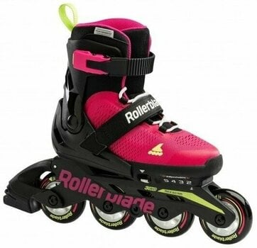 Rollers en ligne Rollerblade Microblade JR Pink/Light Green 28-32 Rollers en ligne - 3