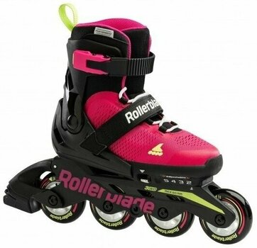 Patines en linea Rollerblade Microblade JR Pink/Light Green 33-36,5 Patines en linea - 3