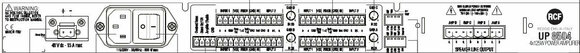 Amplificateur pour installations RCF UP 8504 Amplificateur pour installations - 2
