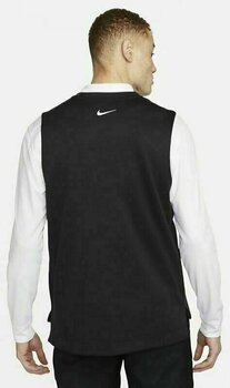 Hoodie/Sweater Nike Dri-Fit Tour Mens Golf Gilet Black/White XL - 2