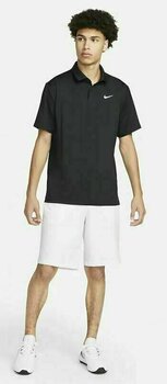 Camisa pólo Nike Dri-Fit Tour Mens Solid Golf Polo Black/White M - 7