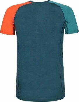 Termounderkläder Rock Experience Makani 2.0 SS Man T-Shirt Reflecting Pond/Deep Jungle/Cherry Tomato L Termounderkläder - 2