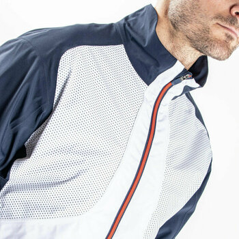 Veste imperméable Galvin Green Albert Mens Jacket White/Navy/Orange S - 3