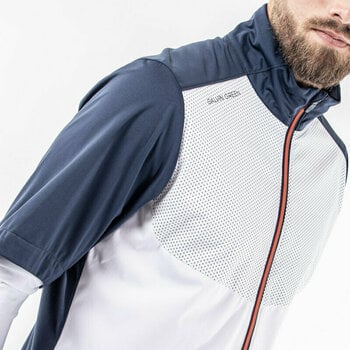 Pulóver Galvin Green Livingston Windbreaker White/Navy/Orange L - 3