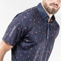 Tricou polo Galvin Green Miro Mens Navy/Orange S Tricou polo - 2