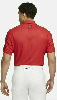 Polo Shirt Nike Dri-Fit ADV Tiger Woods Mens Golf Polo Gym Red/University Red/White S - 2