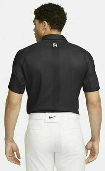 Polo Shirt Nike Dri-Fit ADV Tiger Woods Mens Golf Polo Black/Anthracite/White M - 2