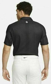 Polo Shirt Nike Dri-Fit ADV Tiger Woods Mens Golf Polo Black/Anthracite/White L - 2
