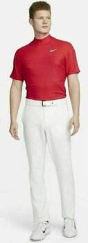 Polo Shirt Nike Dri-Fit ADV Tiger Woods Mens Mock-Neck Golf Polo Gym Red/University Red/White XL Polo Shirt - 5