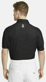 Polo Shirt Nike Dri-Fit Tiger Woods Mens Golf Polo Black/Anthracite/White S - 2