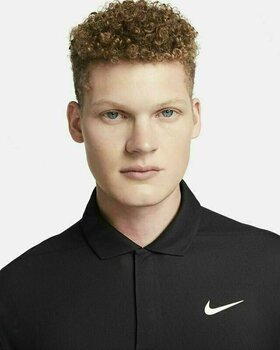 Camisa pólo Nike Dri-Fit Tiger Woods Mens Golf Polo Black/Anthracite/White S - 3