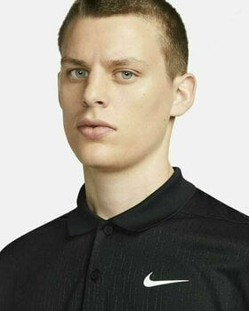 Camisa pólo Nike Dri-Fit Victory+ Mens Golf Polo Black/White XL - 3