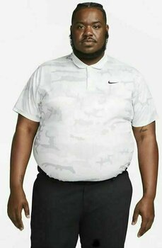 Camiseta polo Nike Dri-Fit Victory+ Mens Camo Golf Polo Photon Dust/Summit White/Black S - 5